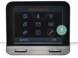 Gigaset Identität wechseln Schritt 1