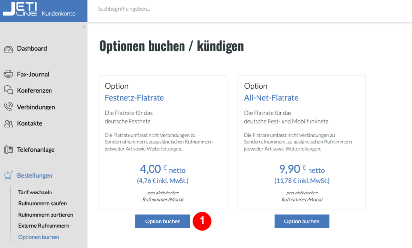 Buchbare Optionen
