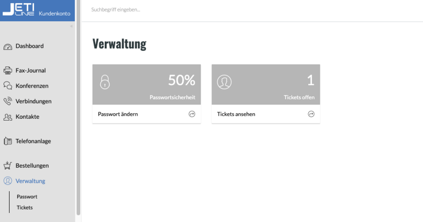 Nutzerberechtigung Verwaltung