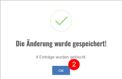 Kundenkonto Kontakte alle löschen Schritt 3