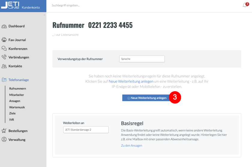 Funktionen Paralleles Klingeln Schritt 3